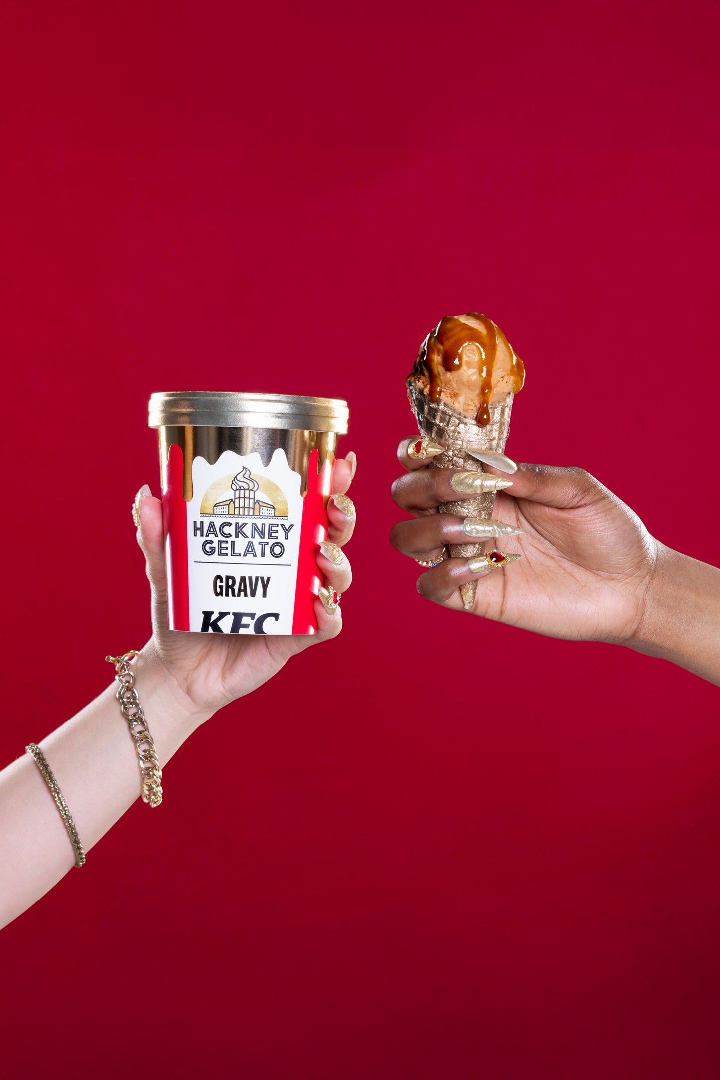 Gravy Gelato by KFC x Hackney Gelato