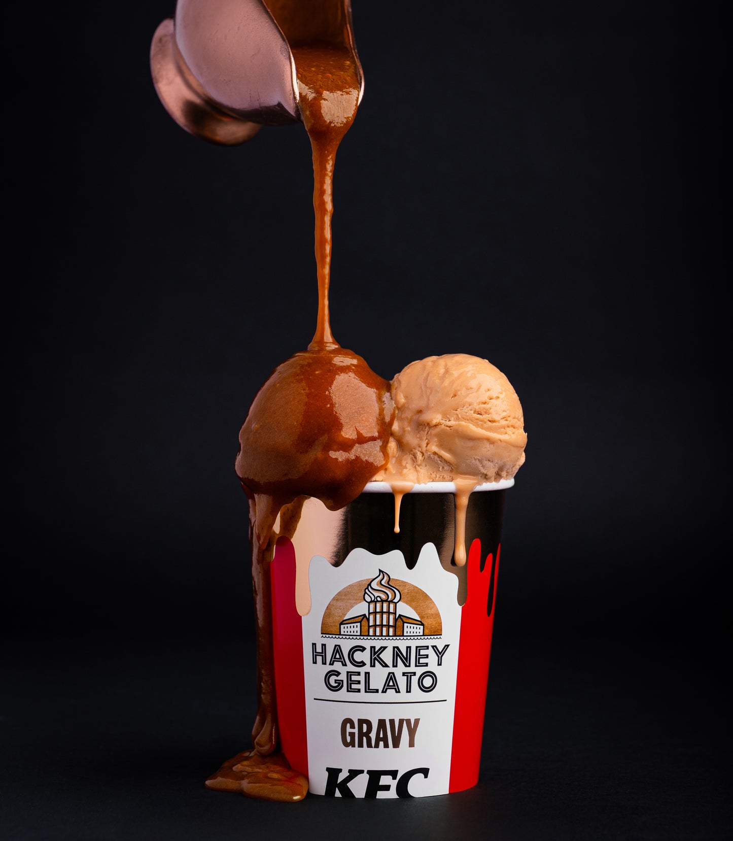 Gravy Gelato by KFC x Hackney Gelato
