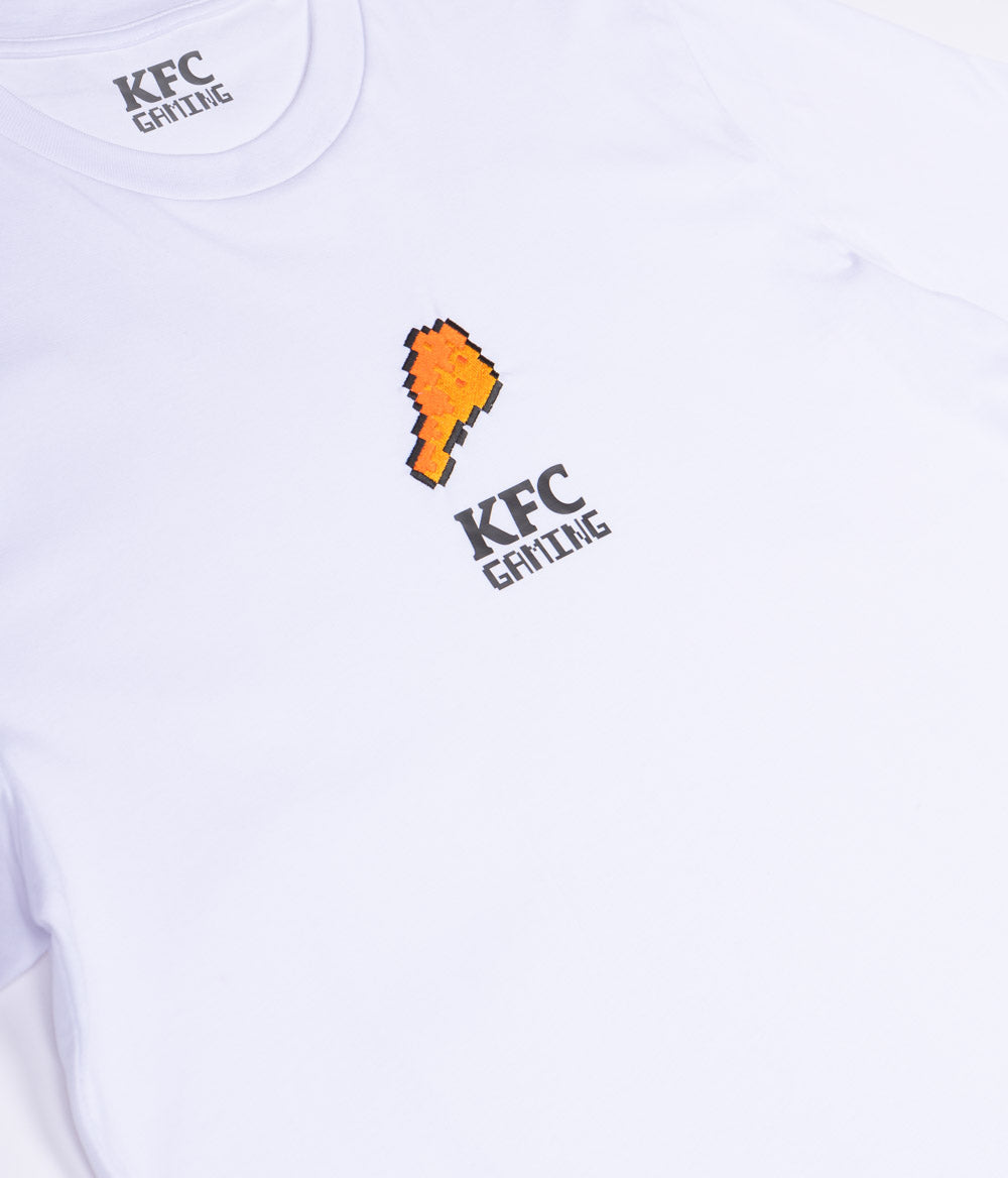 8bit Drumstick KFC Gaming Tee - White