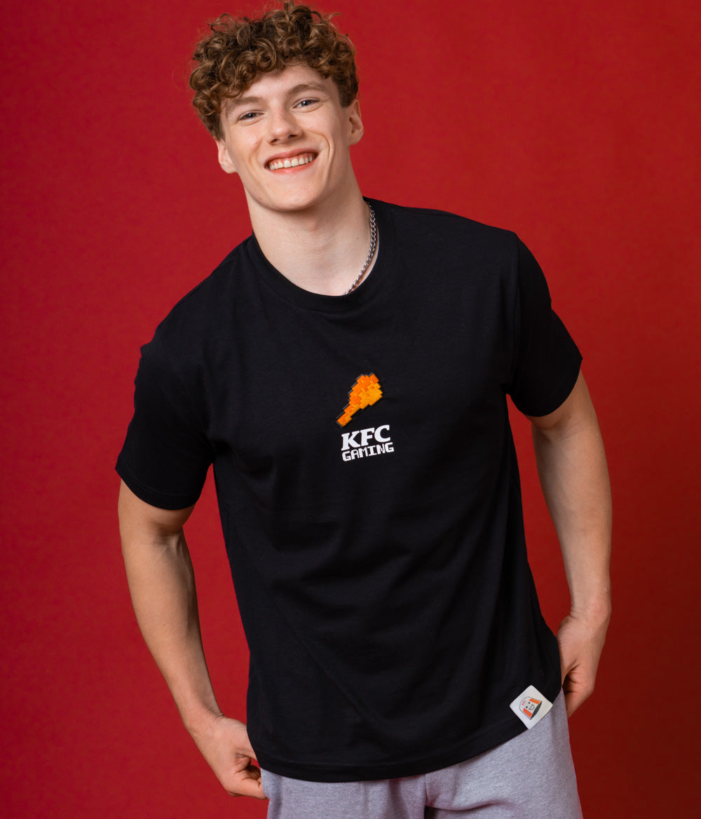 8bit Drumstick KFC Gaming Tee - Black