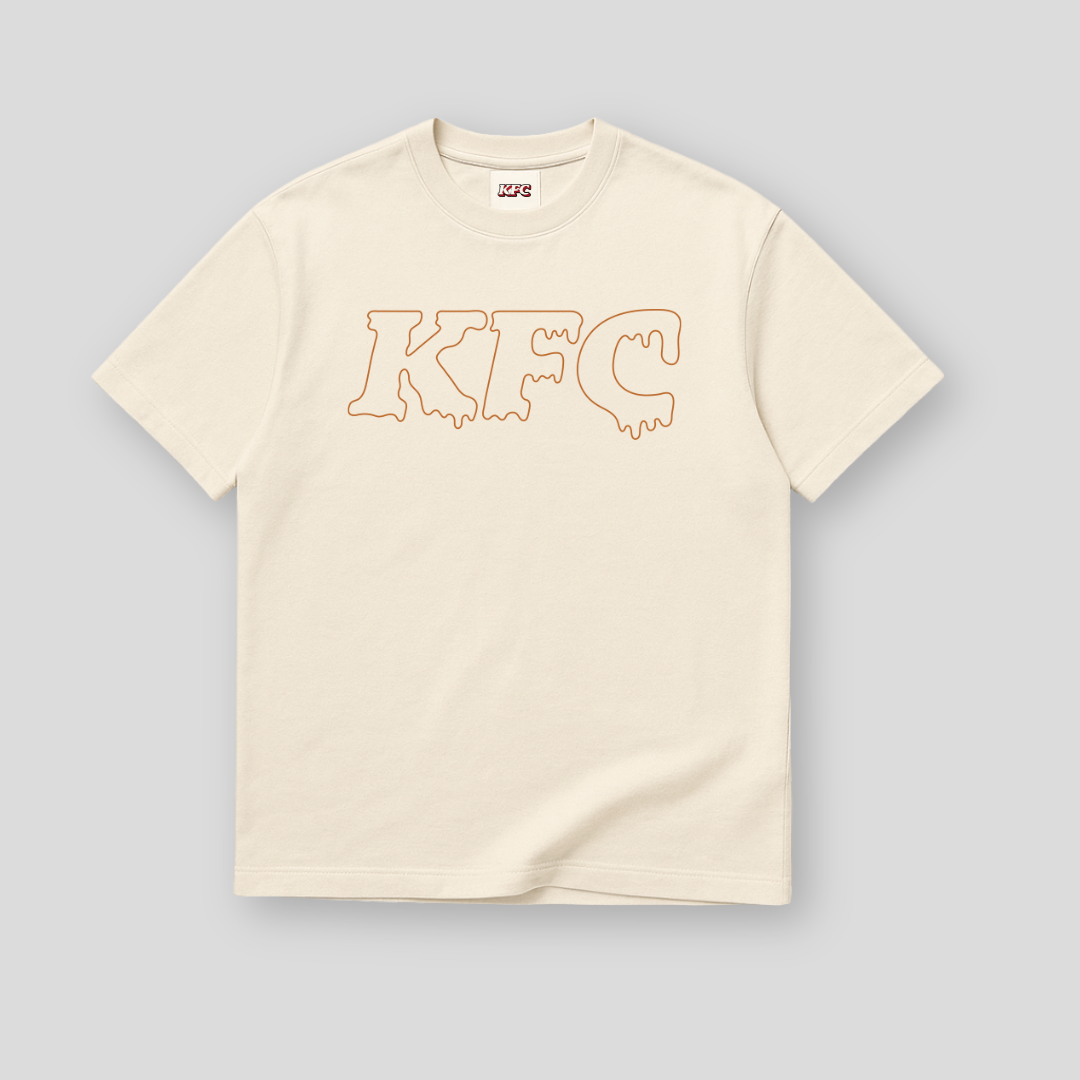 KFC gravy drip outline logo tee