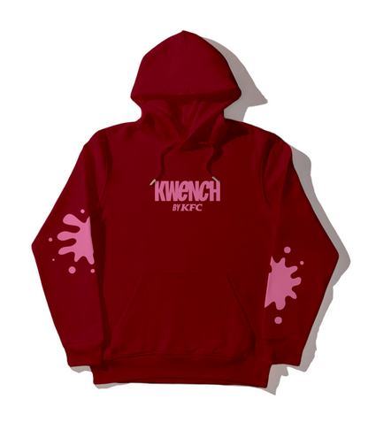 Kwench Drip Burgundy Hoodie